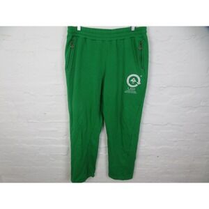 Lifted Research Group LRG Sweatpants Mens Large Green Fleece Zip Pockets